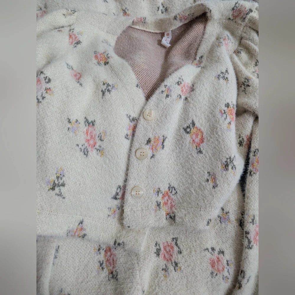 Daily Practice by Anthropologie Floral Printed Sweater Dress Set Size Large - Picture 7 of 10